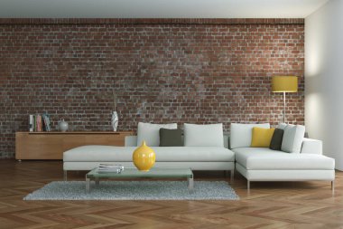 stonewall ile modern oturma odası iç tasarım