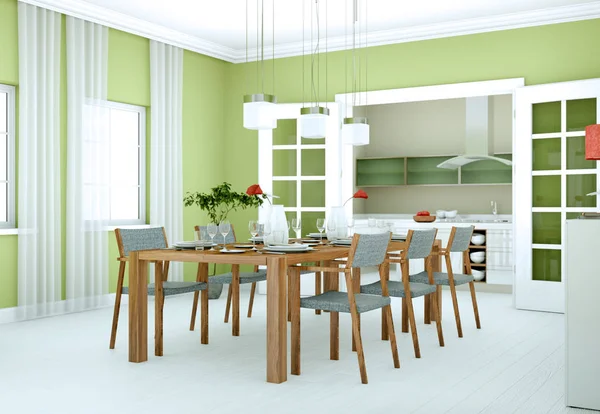 Modern bright skandinavian interior design appartment — Stock Photo, Image