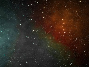 Derin uzay yıldızlarda zengin gösteren resim