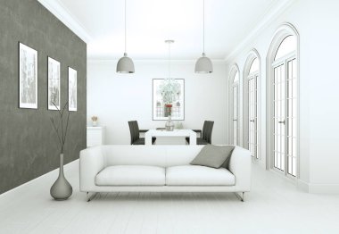 modern iç tasarıma daire