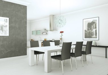 modern iç tasarıma daire