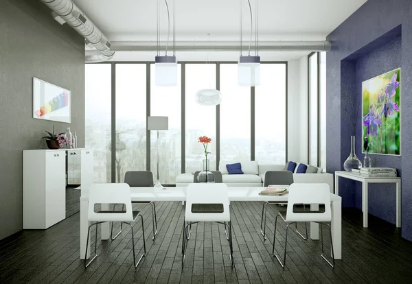 modern iç tasarıma daire