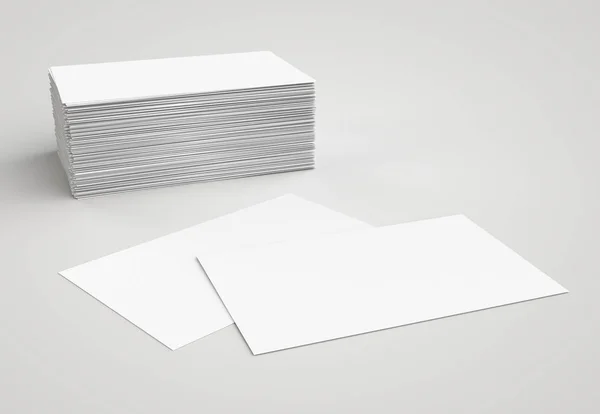 Tarjetas de visita en blanco, diseño de identidad, plantillas corporativas, estilo de empresa — Foto de Stock