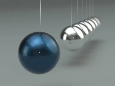 Newton gri arka plan üzerinde izole beşik