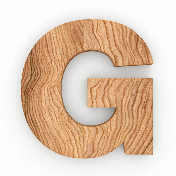 Beyaz arka plan üzerinde ahşap mektup Gisolated