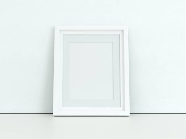 Afiş ürün tasarımı mockup tarz. Boş çerçeve mockup.
