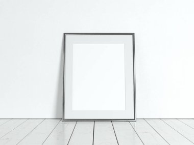 Afiş ürün tasarımı mockup tarz. Boş çerçeve mockup.