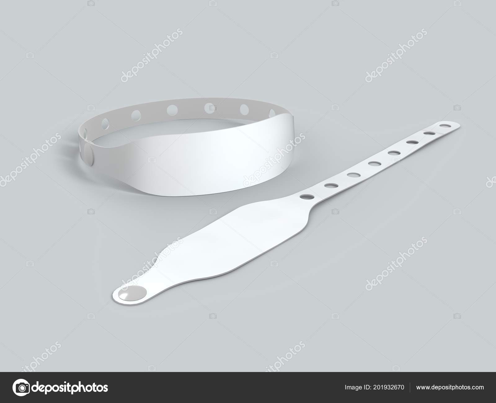 Download Empty White Event Wristband Mockup Illustration Stock Photo Image By C Virtua73 201932670