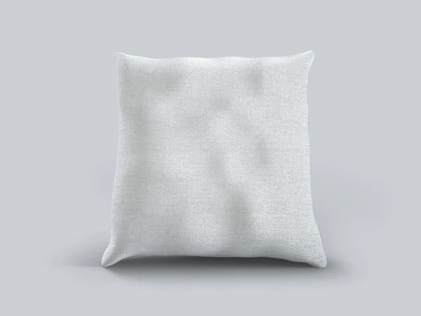 Leeres Kissen isoliert auf weißem Hintergrund für Ihr Design. — Stockfoto