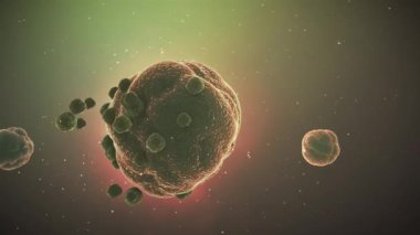 Bakterilerin mikroskobik görünümü'nde Soyut animasyon