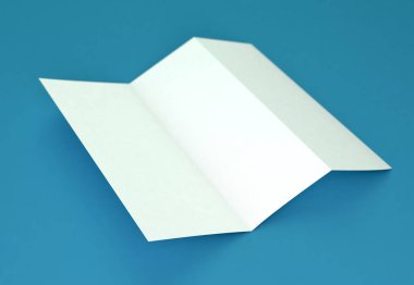 Panelli el ilanı kurumsal ileti örneği marka model mavi zemin üzerine