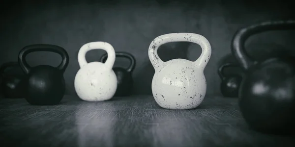 Kettle bell for fitness and weight lifting — Stock Photo, Image