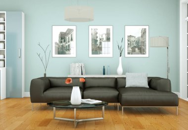 modern iç tasarıma daire