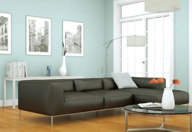 modern iç tasarıma daire