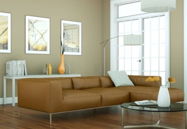 modern iç tasarıma daire