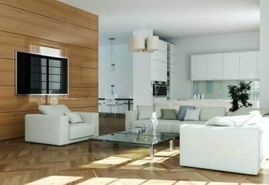 Modern parlak düz iç tasarım kanepeler