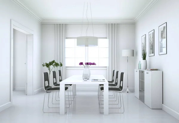 Sala da pranzo interior design in appartamento moderno — Foto Stock