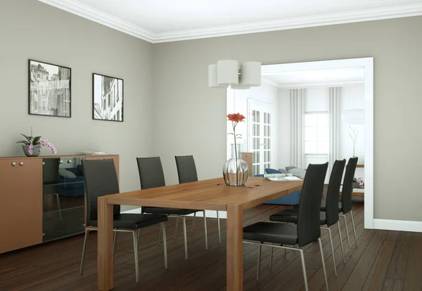 Μοντέρνα φωτεινή skandinavian εσωτερικό σχεδιασμό διαμέρισμα — Φωτογραφία Αρχείου