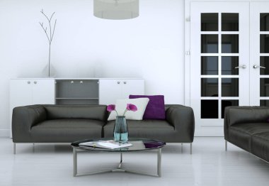 modern iç tasarıma daire