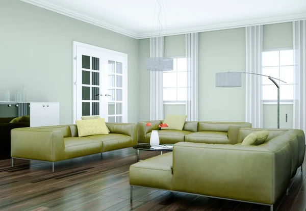 Moderne lichte interieur design appartement — Stockfoto