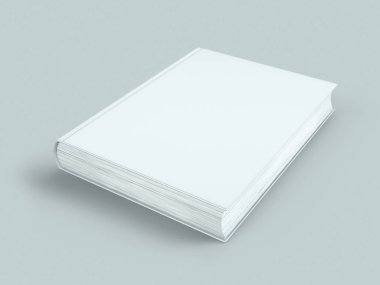 Boş arka plan boş sert kapak kitap şablonu