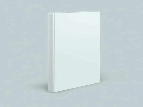 Blank hard cover book template on blank background — Stock Photo, Image