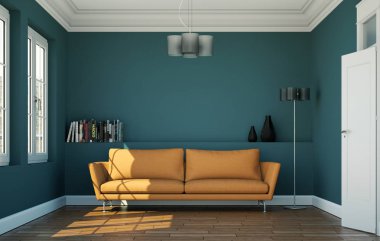 İç tasarım modern parlak oda kanepe