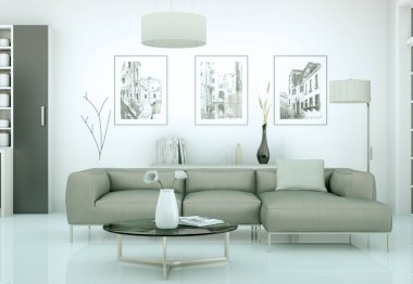 modern iç tasarıma daire