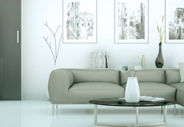 modern iç tasarıma daire