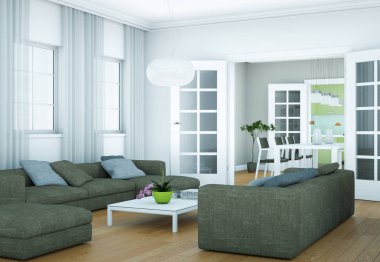 modern iç tasarıma daire