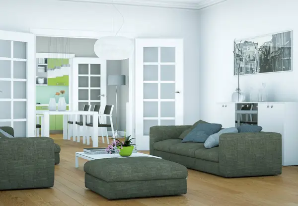 modern iç tasarıma daire