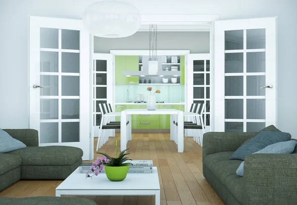 modern iç tasarıma daire