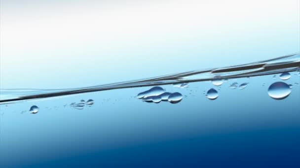 Superficie del agua. animación de agua llena la pantalla HD 1080 . — Vídeo de stock