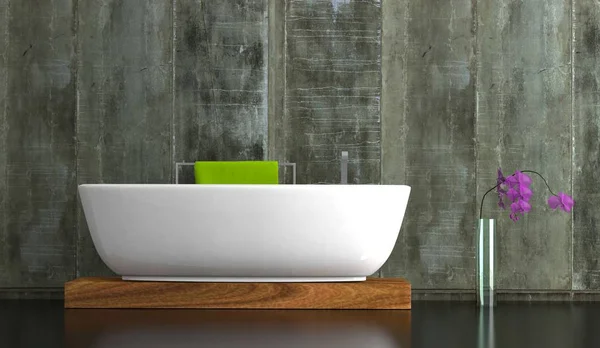 Modern bright bathroom interior design — Stock Photo, Image