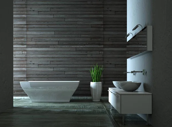 Modern, világos fürdőszoba interior design — Stock Fotó