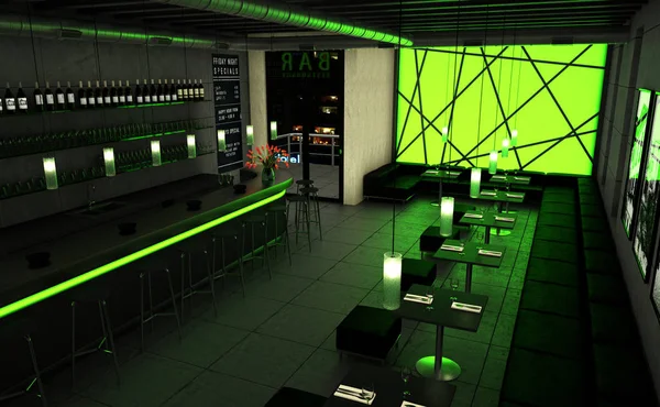 yeşil kahve Restoran ahşap mobilya ile kapalı