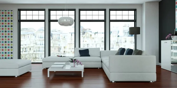 modern bright living room interior design