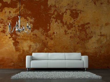 İç tasarım modern parlak oda kanepe