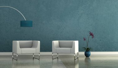 İç tasarım modern parlak Oda koltuk