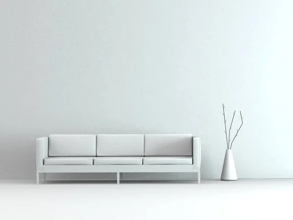 Projektowanie wnętrz modelu Pokój z sofą — Zdjęcie stockowe