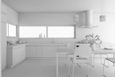 İç tasarım modern mutfak modeli