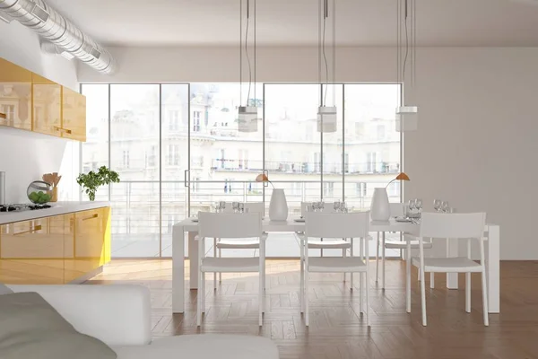Moderno diseño interior brillante skandinavian sala de estar Fotos de stock libres de derechos