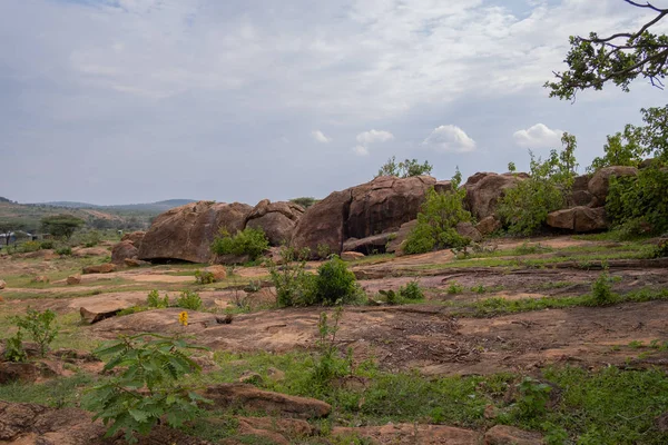 Скелі Laikipia Регіоні Кенії — стокове фото