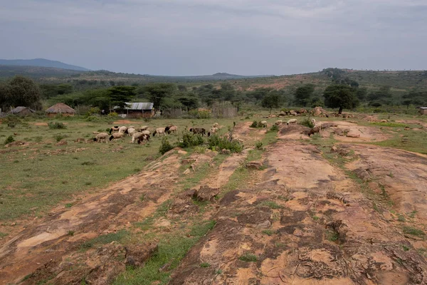 Skály Keňském Regionu Laikipia — Stock fotografie