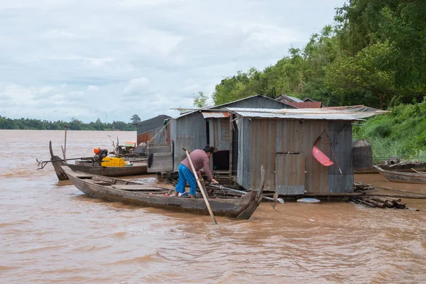 Kambodscha Ein Schwimmendes Dorf Vietnamesischer Fischer — Stockfoto