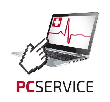 PC tamir servisi - dizüstü doktor kavramı