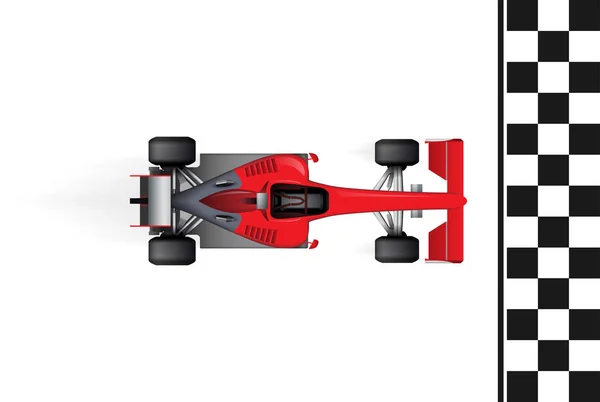 Wedstrijd Van Formule Racewagen Zoals Werking Stellend Tijd Concept — Stockvector
