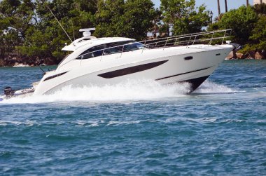 Yüksek kaliteli kabin cruiser hükümet kesmek, Miami, Florida ev bağlantı noktasına dönen ile yarış.