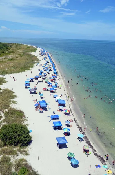 Key Biscayne Floride États Unis Juillet 2019 Vue Plage Océan — Photo