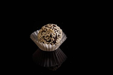 closeup yararlı susam yuvarlak el yapımı şekerle